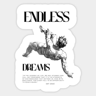 Rising Resilience: Endless Dreams Tee Sticker